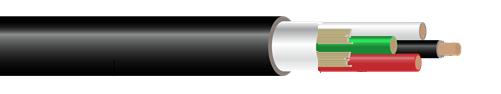 ROYAL® SOOW Power Cord 600V Non-UL/CSA with Black Jacket 90° C. Silicone-Free. MSHA Approved